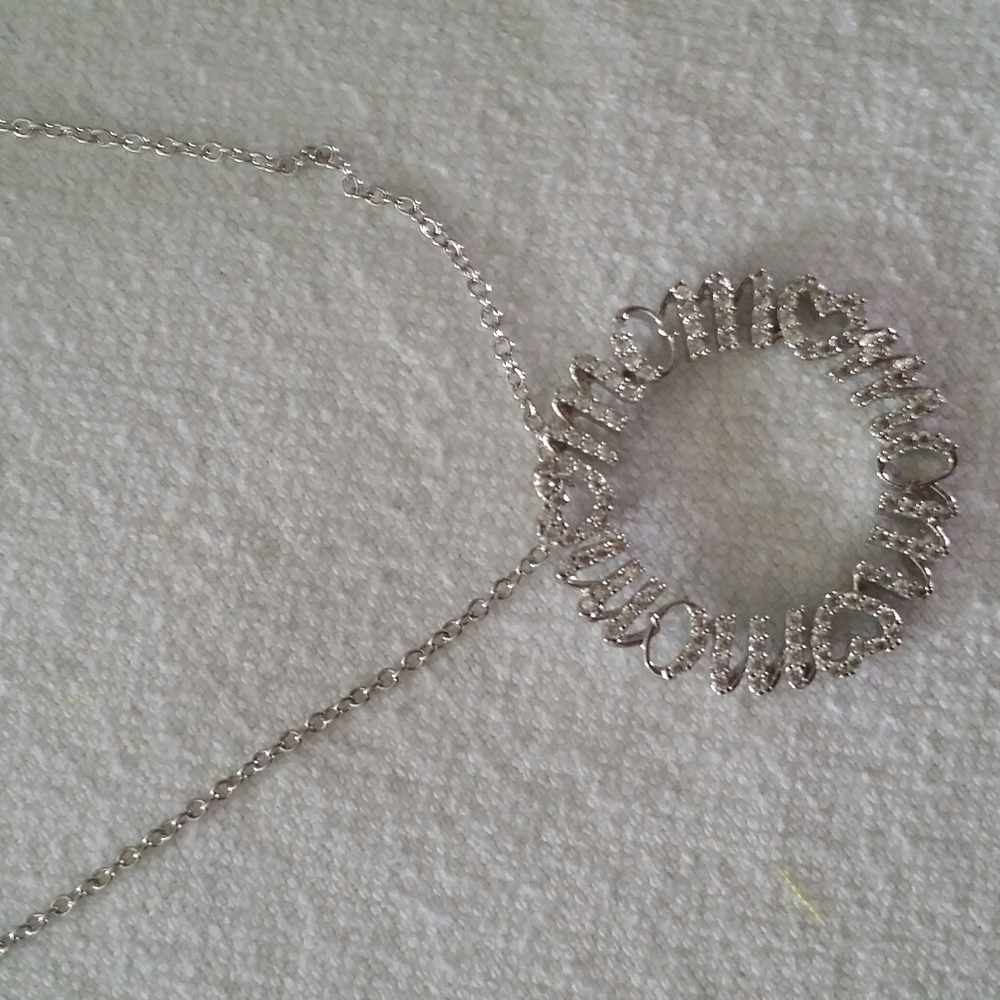 NWOT ~  SILVER NECKLACE - Picture 2 of 2